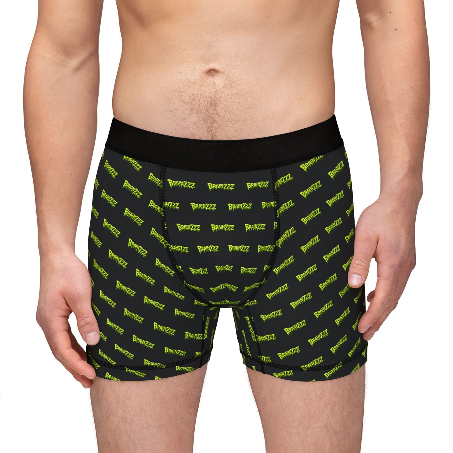 Boxers — Green Bone Pattern Men’s All-Over Print Boxer Briefs