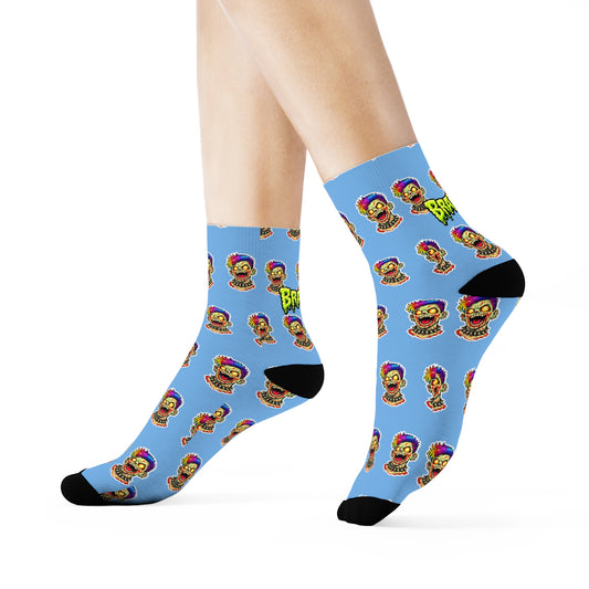 Baby Blue Boy Zombie Crew Socks