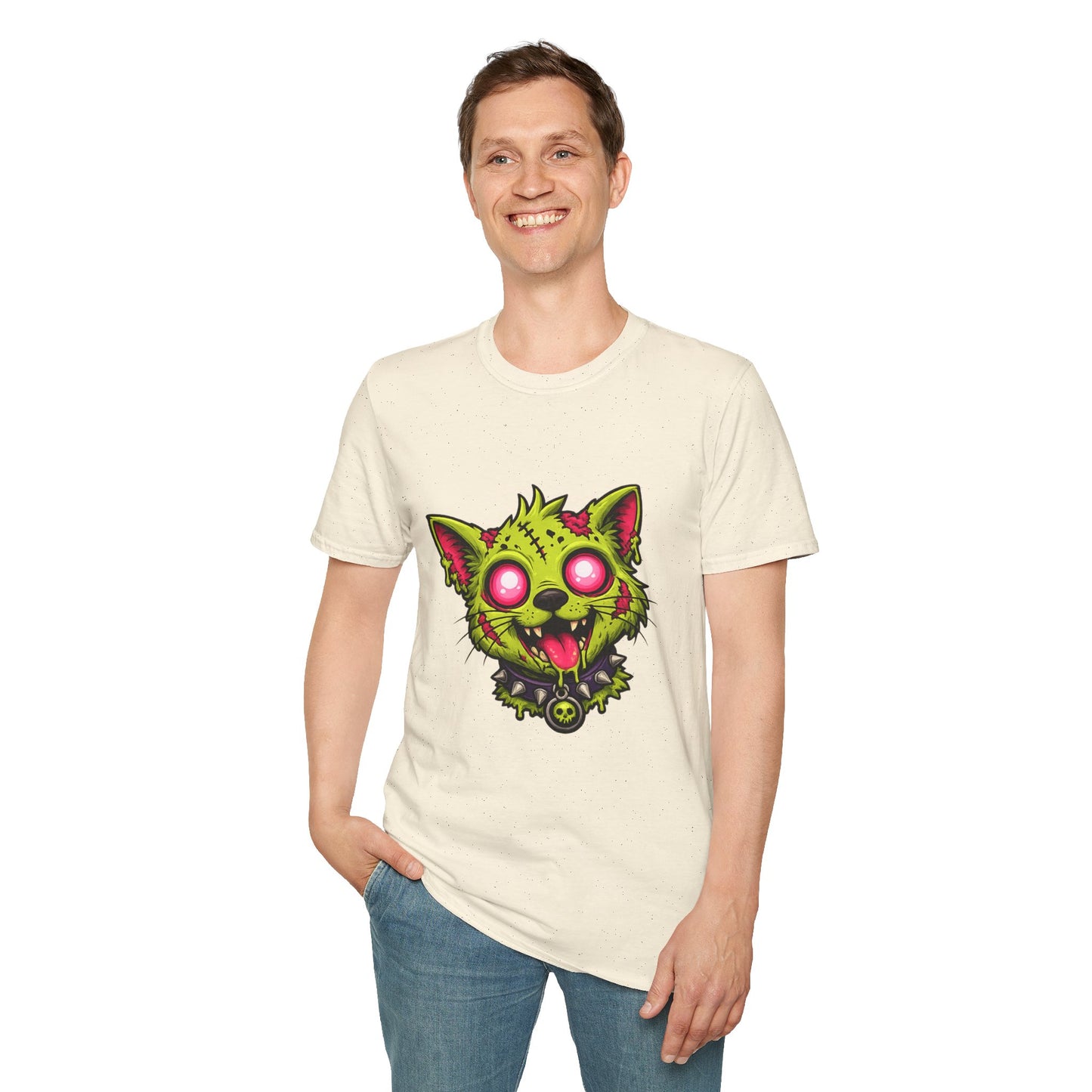 Zombie Cat Graphic T-Shirt