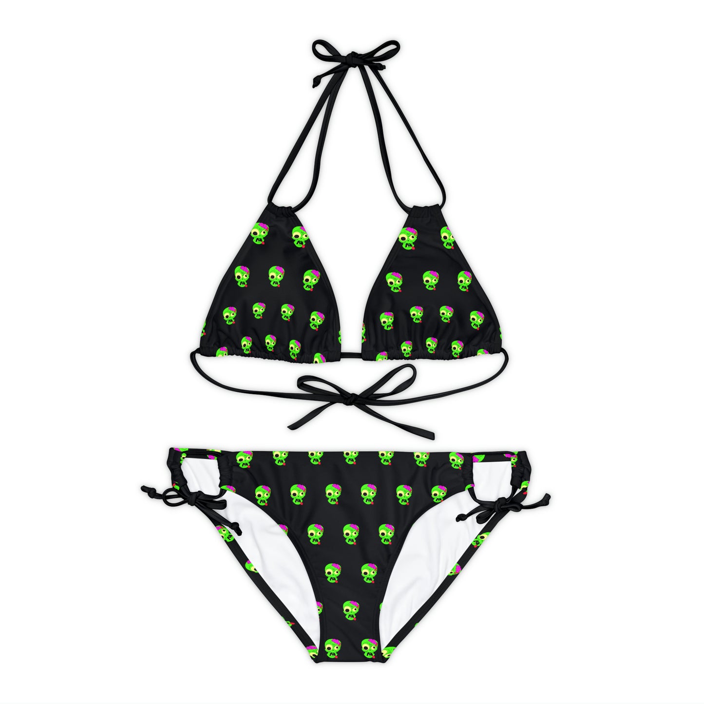 "Brains are Sexy" Strappy Zombie Bikini Set