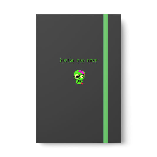 "Brains are Sexy" Color Contrast Notebook - Ruled