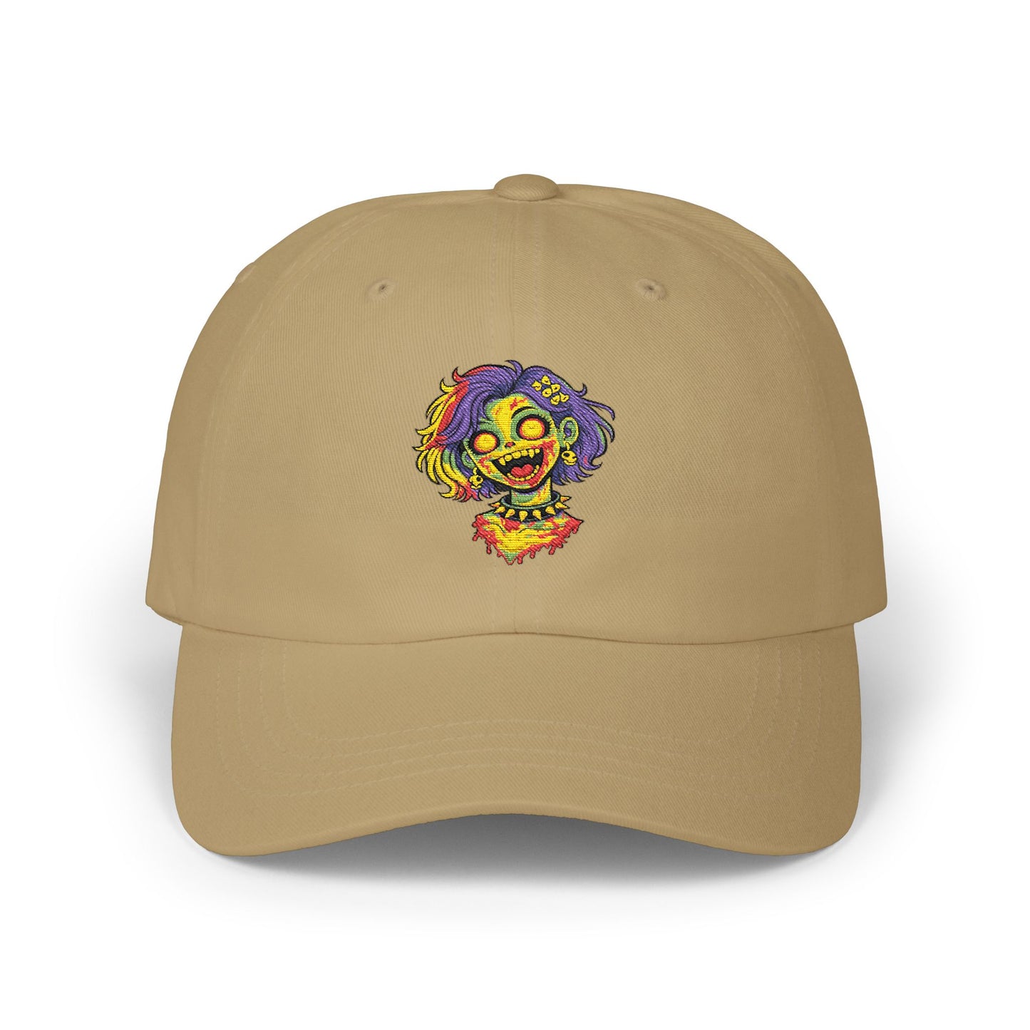 Skater Punk Clown Dad Cap — Embroidered Colorful Grunge Logo Hat