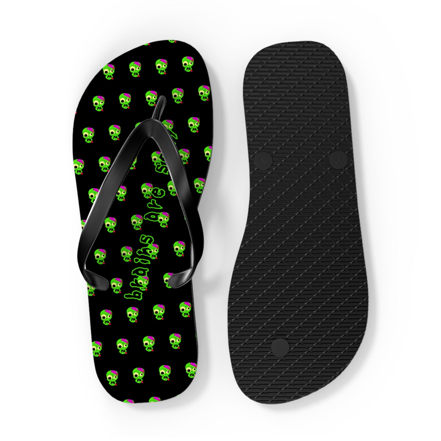 "Brains are Sexy" Zombie Flip Flops