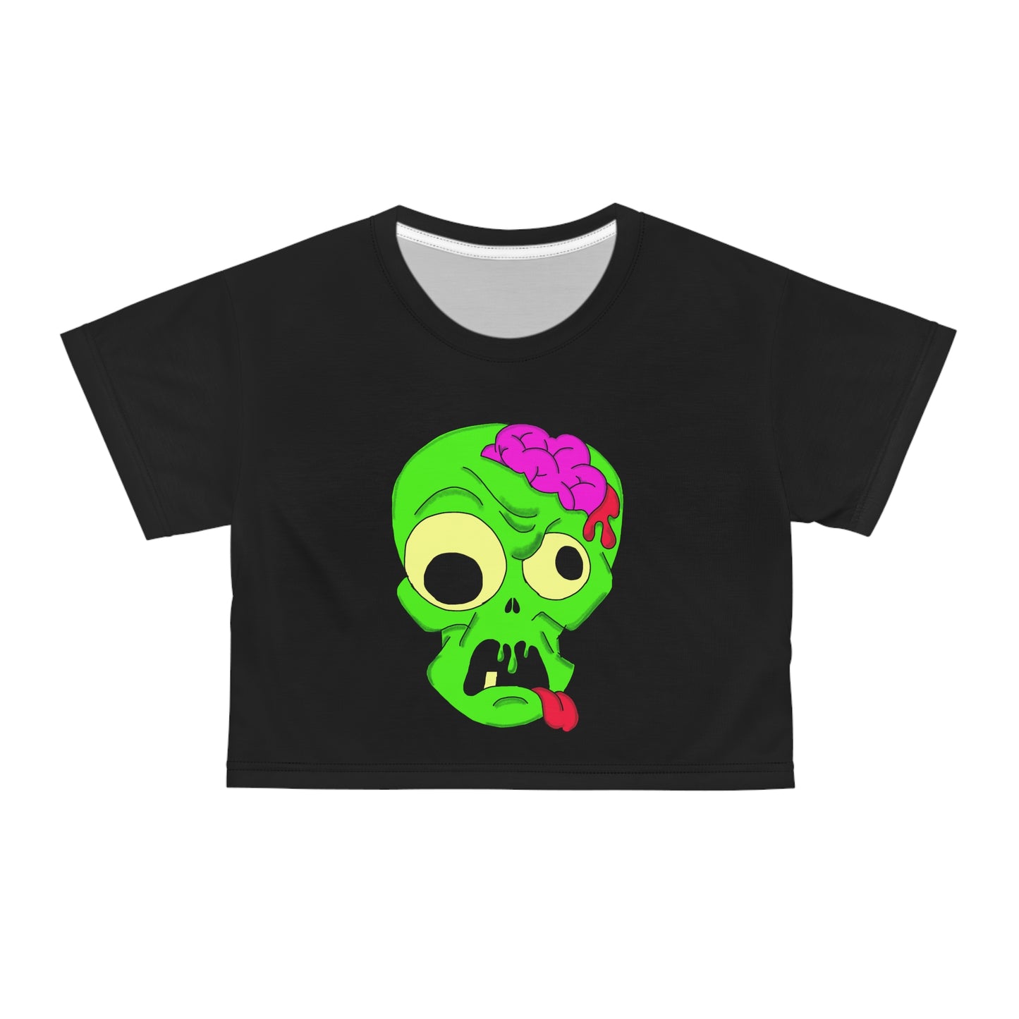 "Brains are Sexy" Boy Zombie Crop Tee