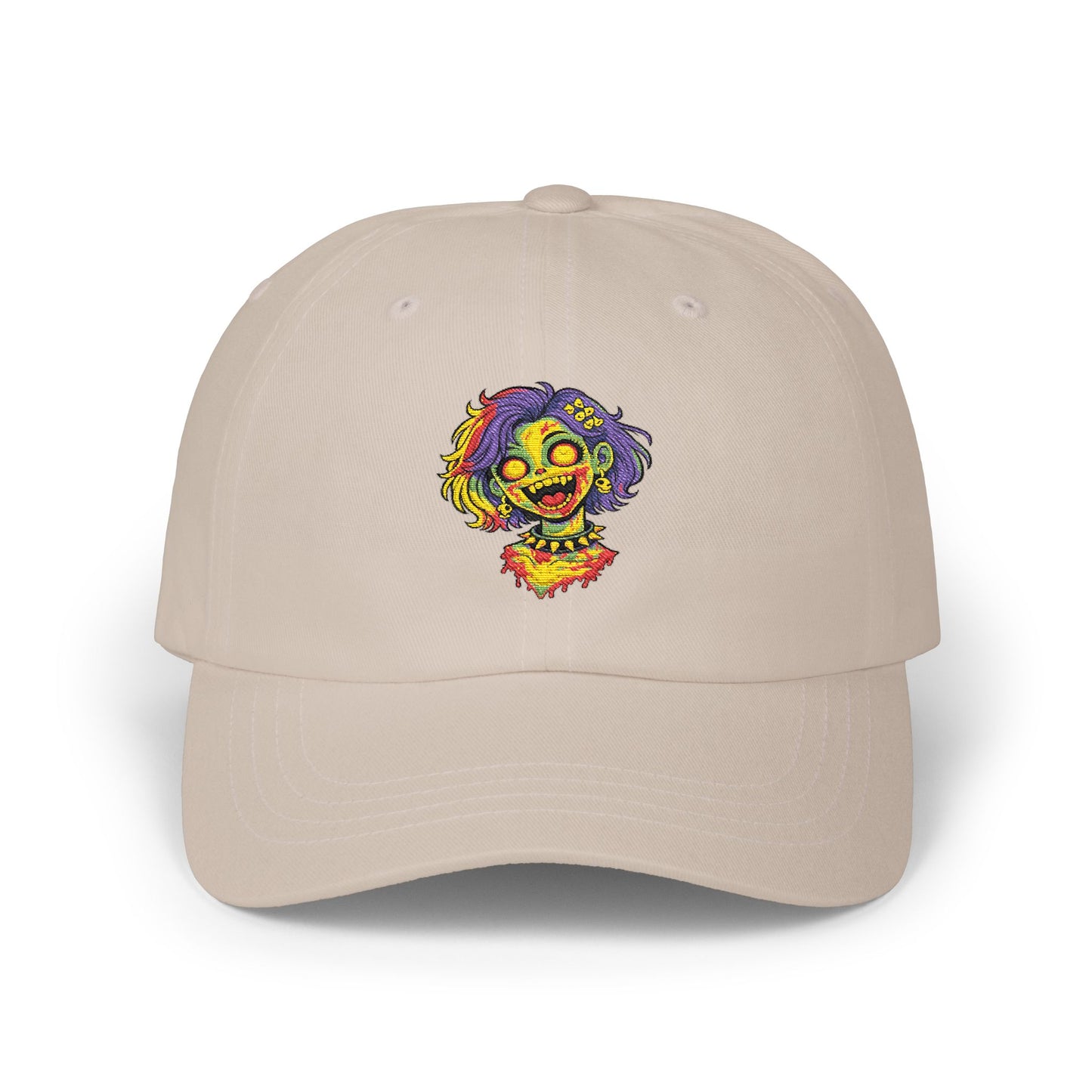 Skater Punk Clown Dad Cap — Embroidered Colorful Grunge Logo Hat