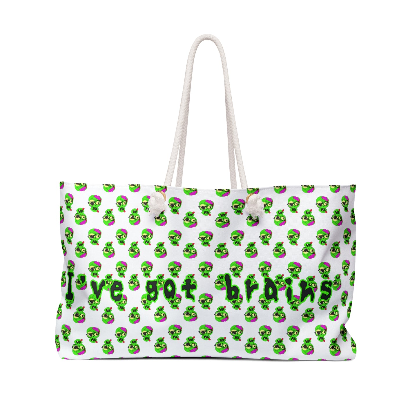 "I've got brains" Zombie Weekender Bag