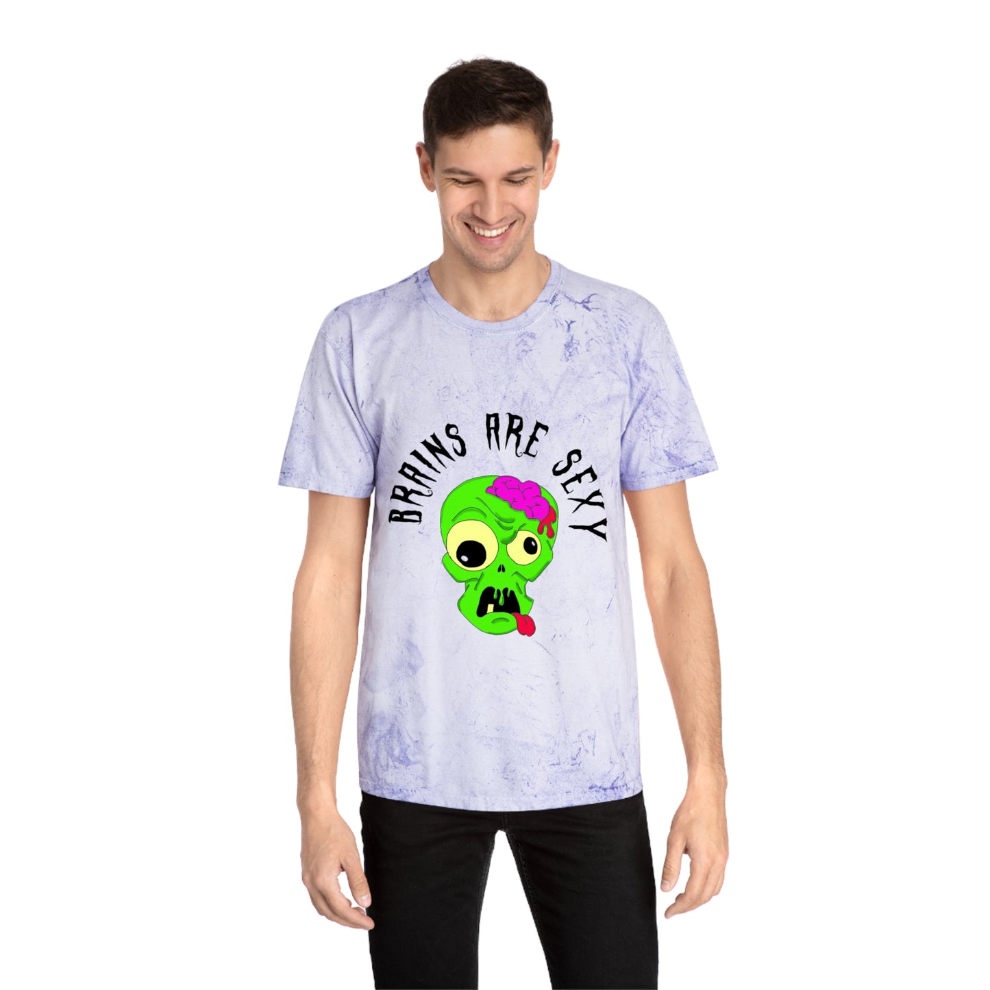 "Brains are Sexy" Color Blast Boy Zombie T-Shirt