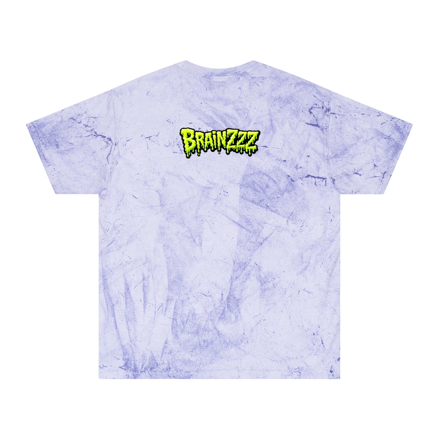 Zombie Brain Graphic T-Shirt — Colorful Creepy Drippy Design