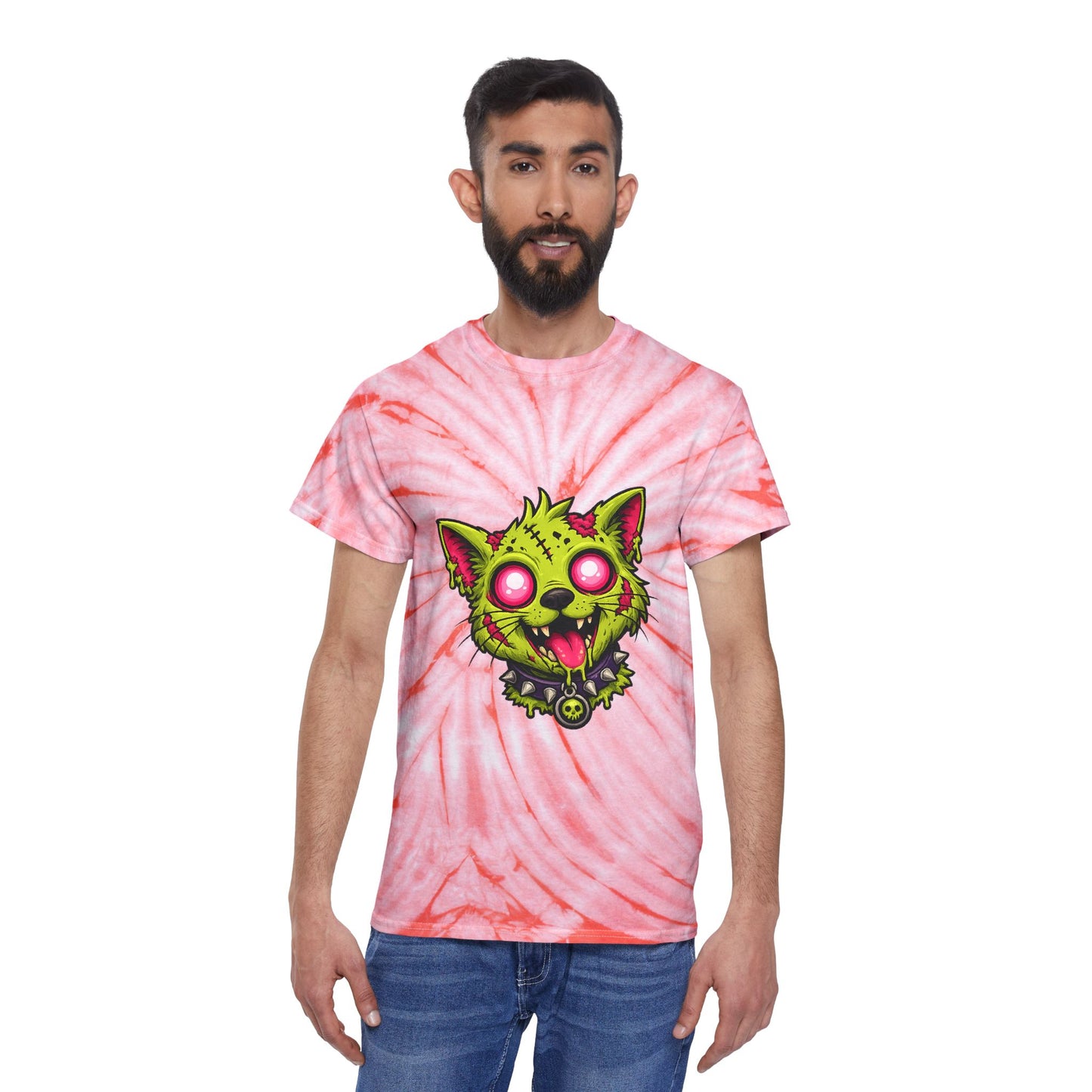 Zombie Cat Tie-Dye Tee