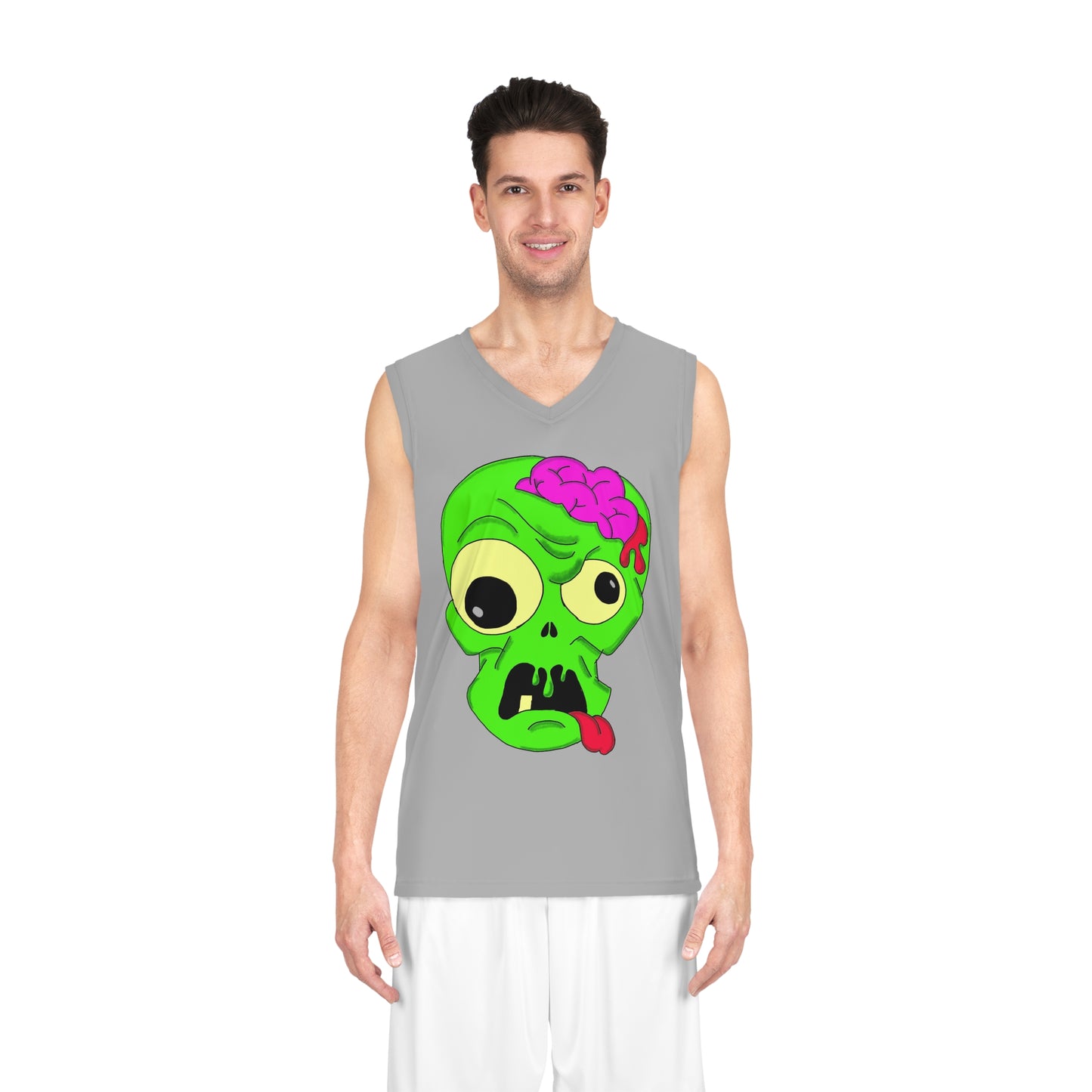 "Brains are Sexy" Boy Zombie Basketball Jersey