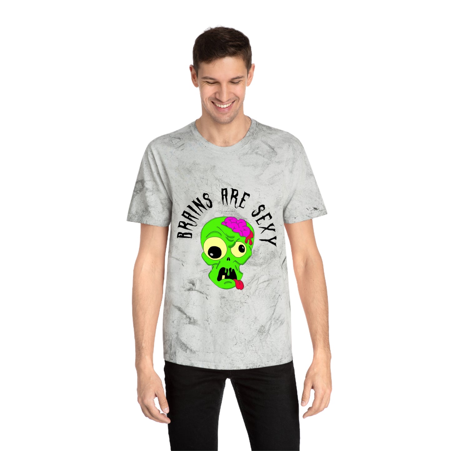 "Brains are Sexy" Color Blast Boy Zombie T-Shirt