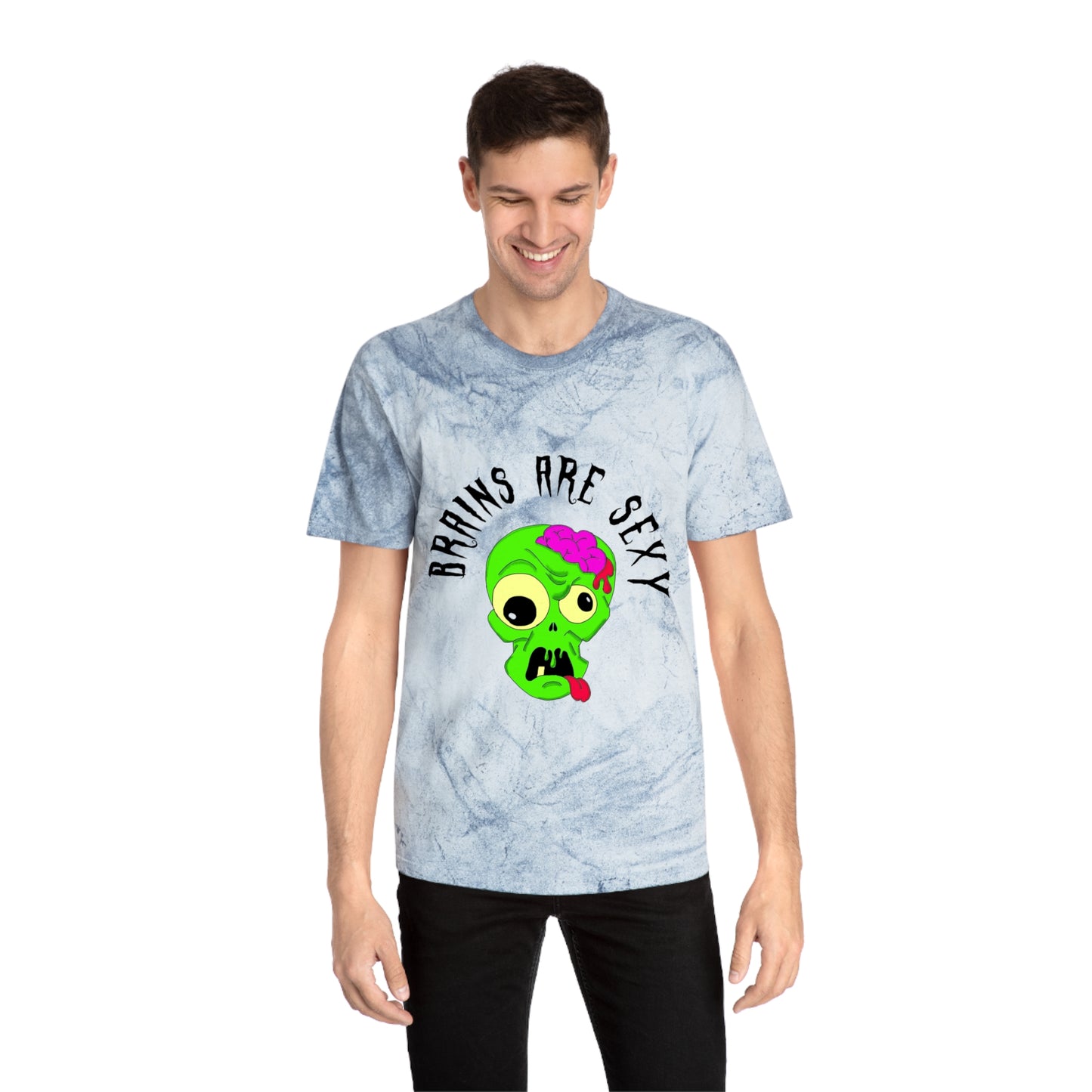 "Brains are Sexy" Color Blast Boy Zombie T-Shirt