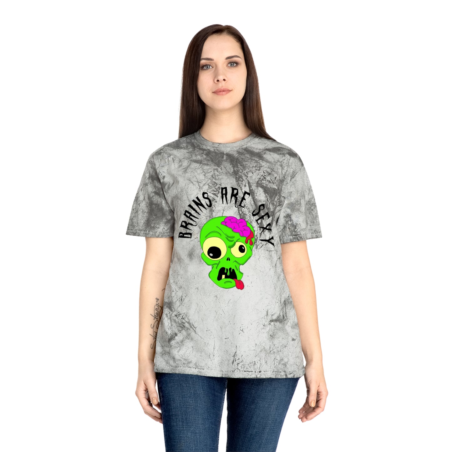 "Brains are Sexy" Color Blast Boy Zombie T-Shirt