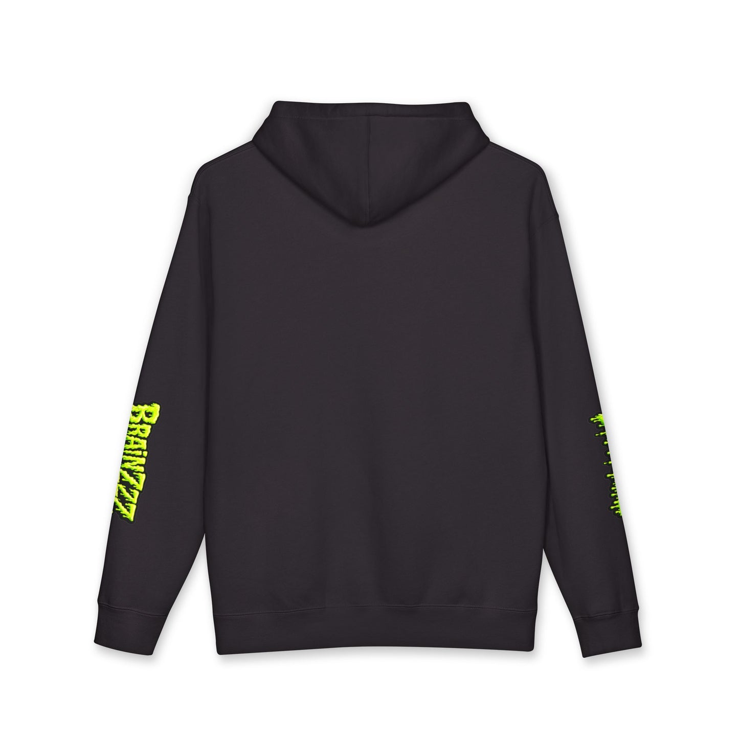 Zombie Brain Graphic Hoodie — Neon Dripping Skull Streetwear
