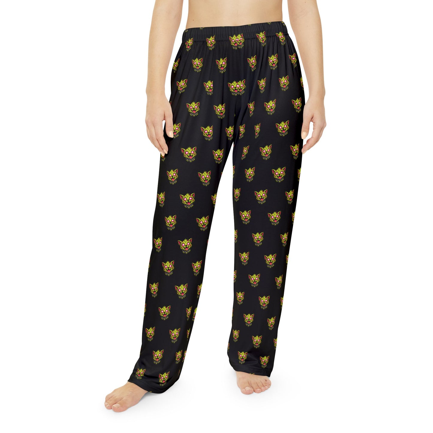 Zombie Cat Pajama Pants