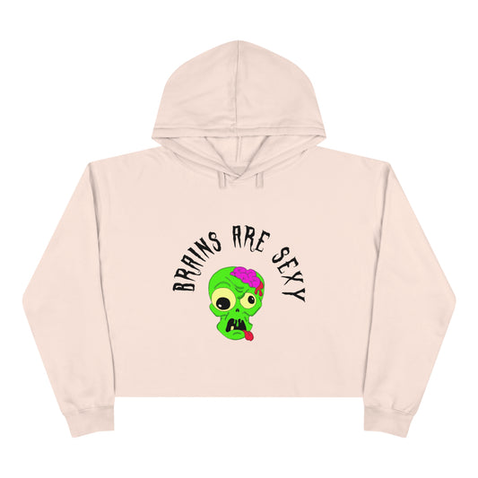 "Brains are Sexy" Crop Boy Zombie Hoodie