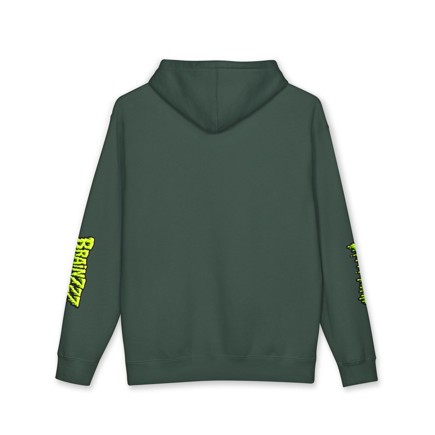 Zombie Brain Graphic Hoodie — Neon Dripping Skull Streetwear