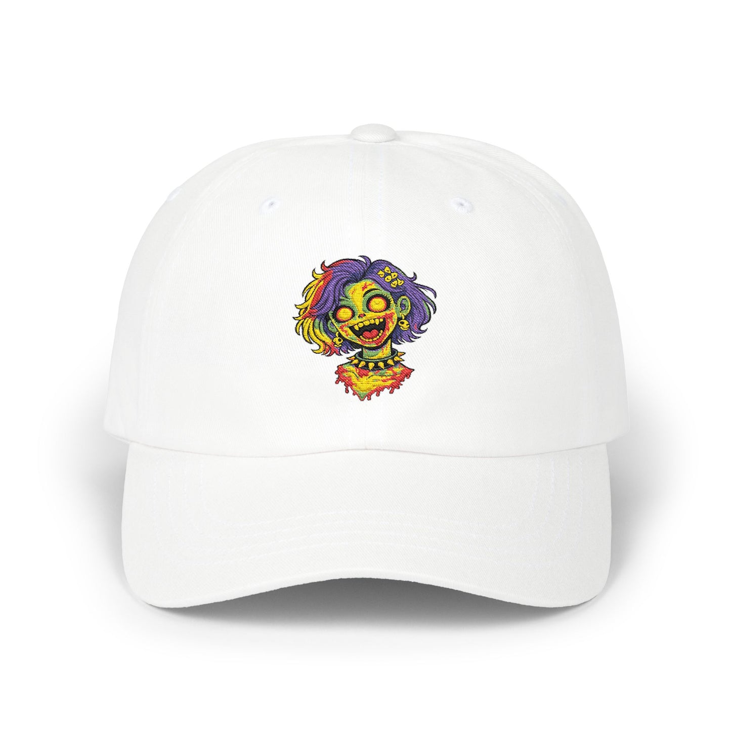 Skater Punk Clown Dad Cap — Embroidered Colorful Grunge Logo Hat