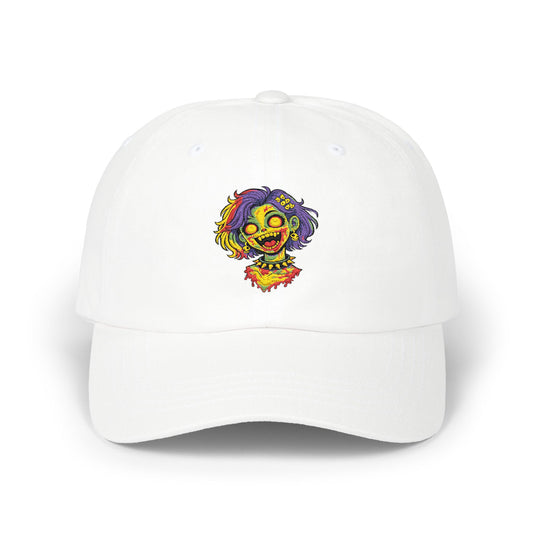 Skater Punk Clown Dad Cap — Embroidered Colorful Grunge Logo Hat
