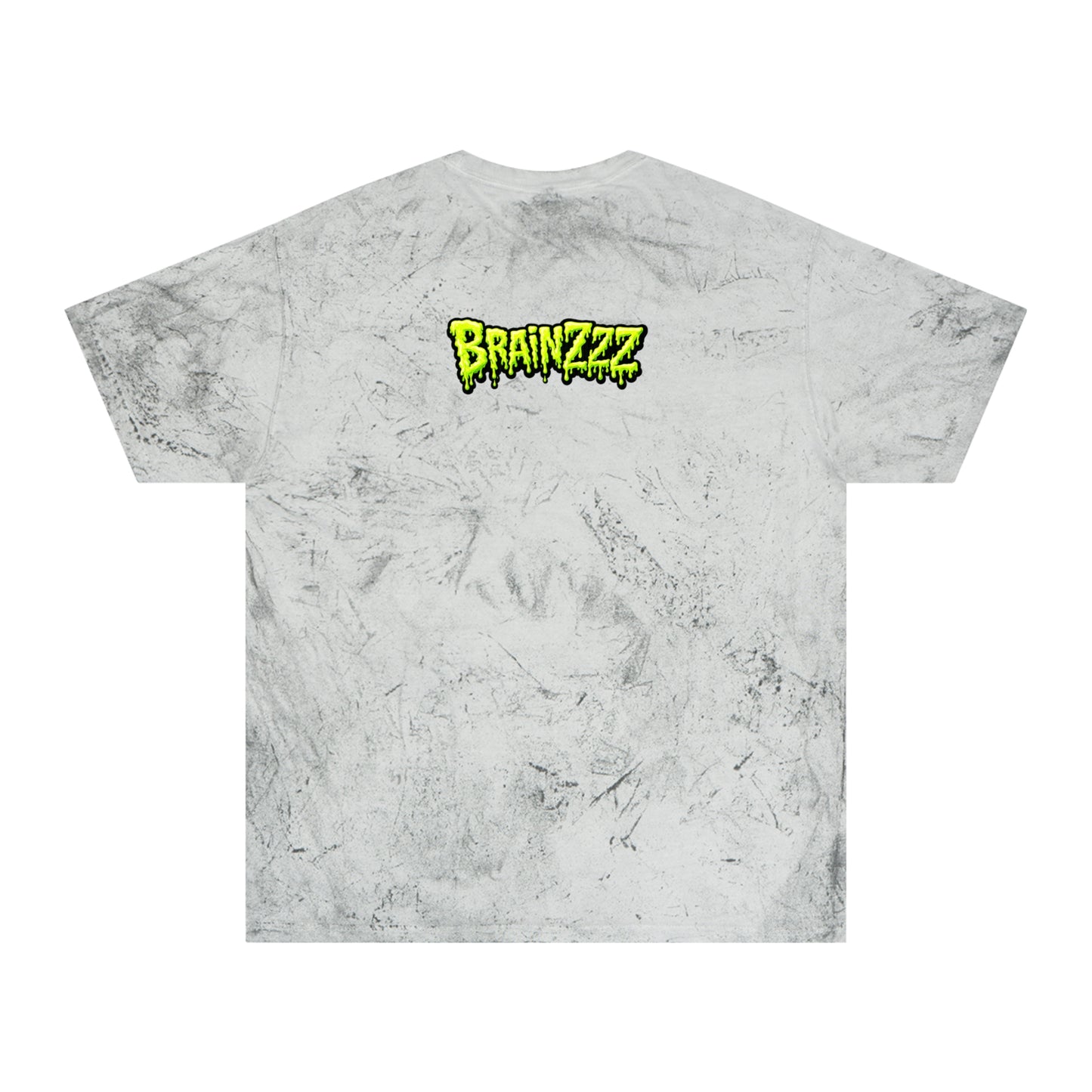 Zombie Brain Graphic T-Shirt — Colorful Creepy Drippy Design