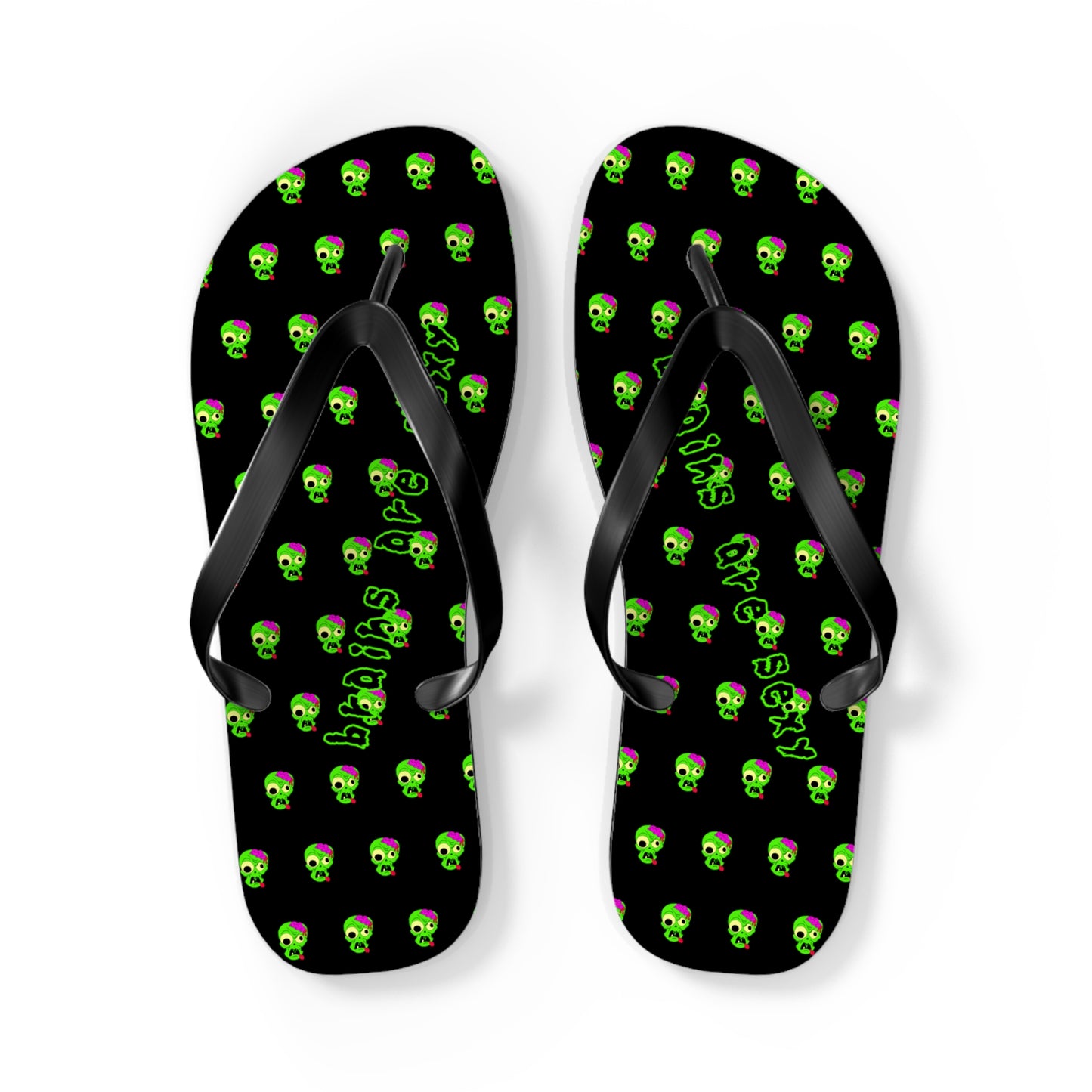 "Brains are Sexy" Zombie Flip Flops