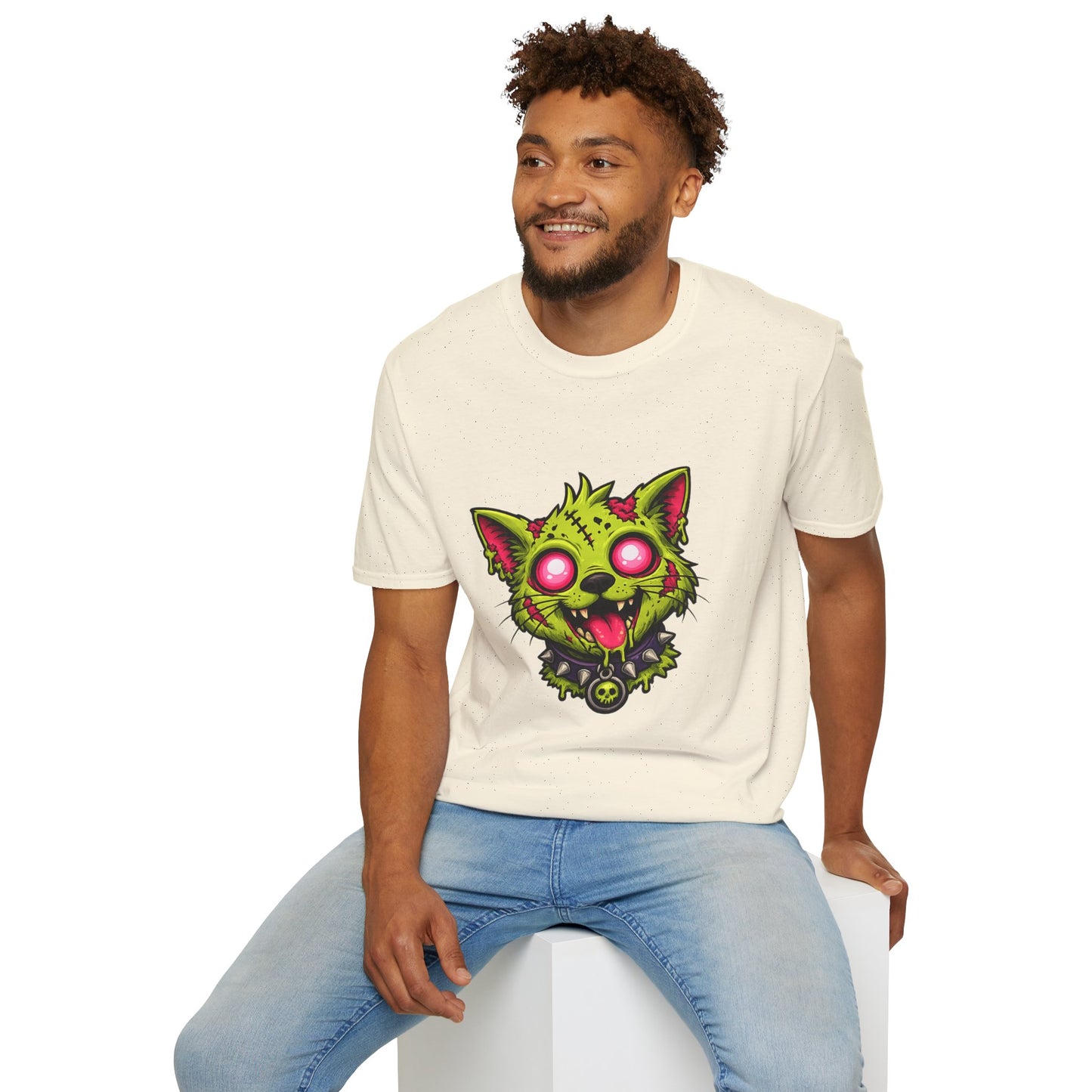 Zombie Cat Graphic T-Shirt