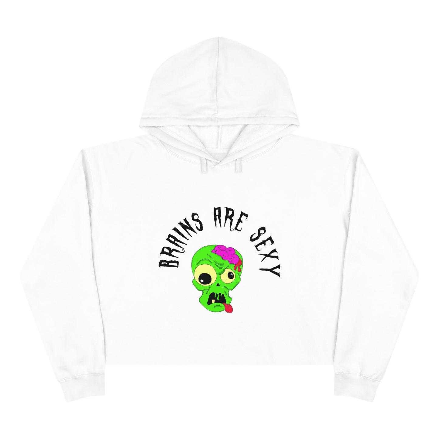 "Brains are Sexy" Crop Boy Zombie Hoodie