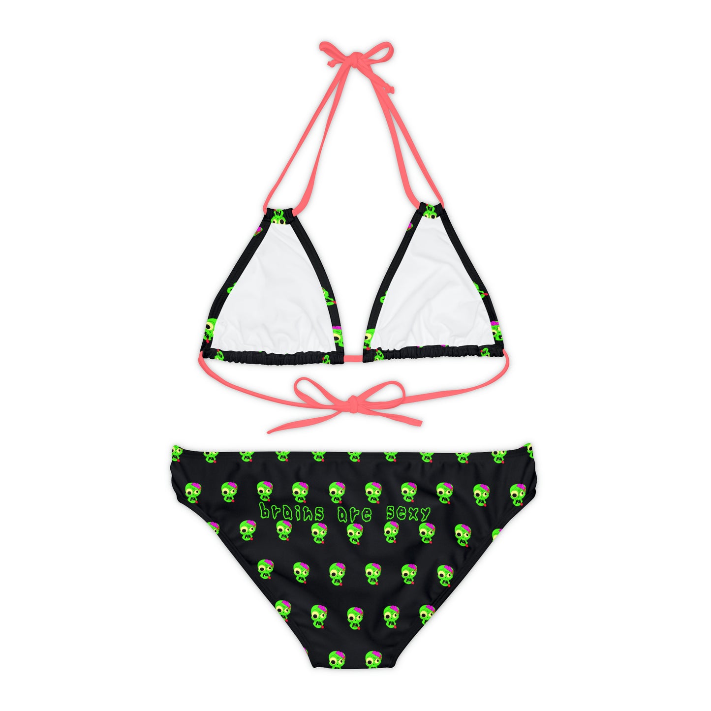 "Brains are Sexy" Strappy Zombie Bikini Set