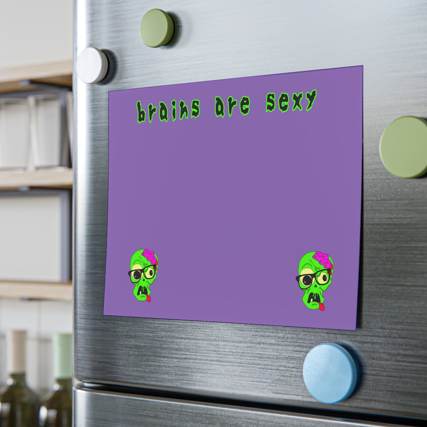 Post-it® Note Pads "Brains are Sexy" Nerdy Zombie