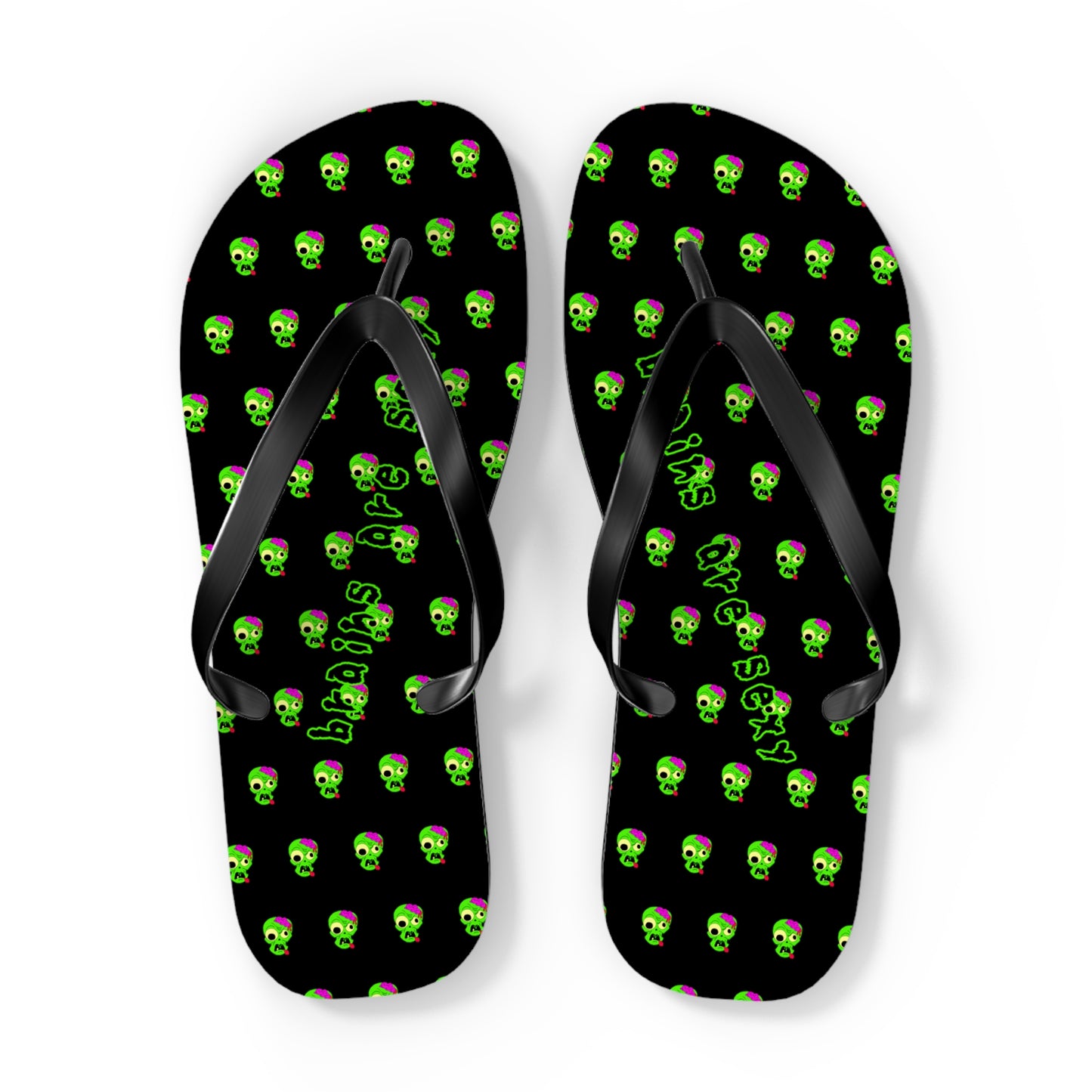 "Brains are Sexy" Zombie Flip Flops