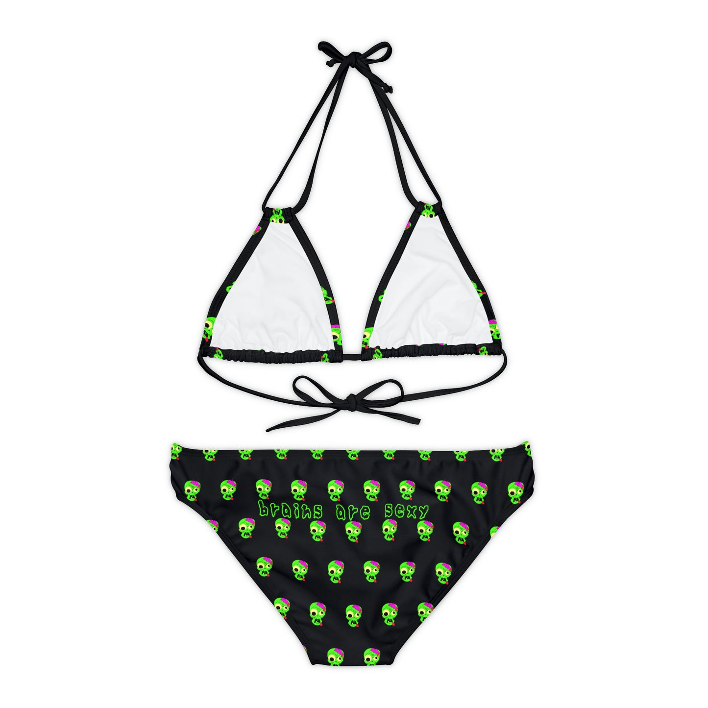 "Brains are Sexy" Strappy Zombie Bikini Set