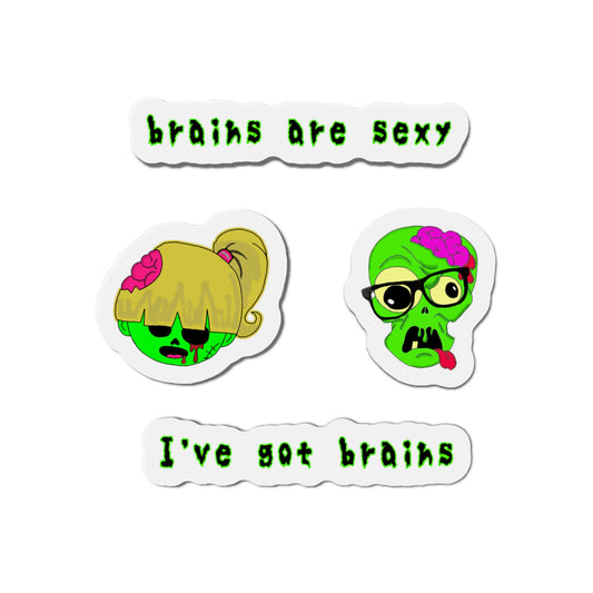 Zombie BrainZ Die-Cut Magnets