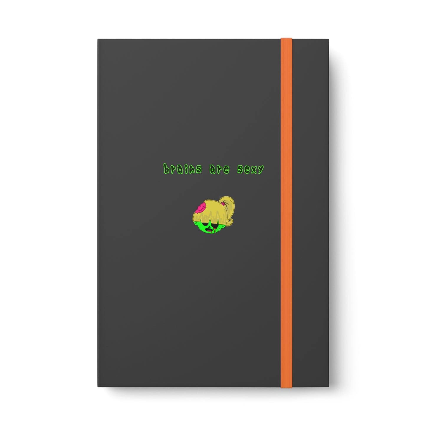 "Brains are Sexy" Color Contrast Notebook - Ruled