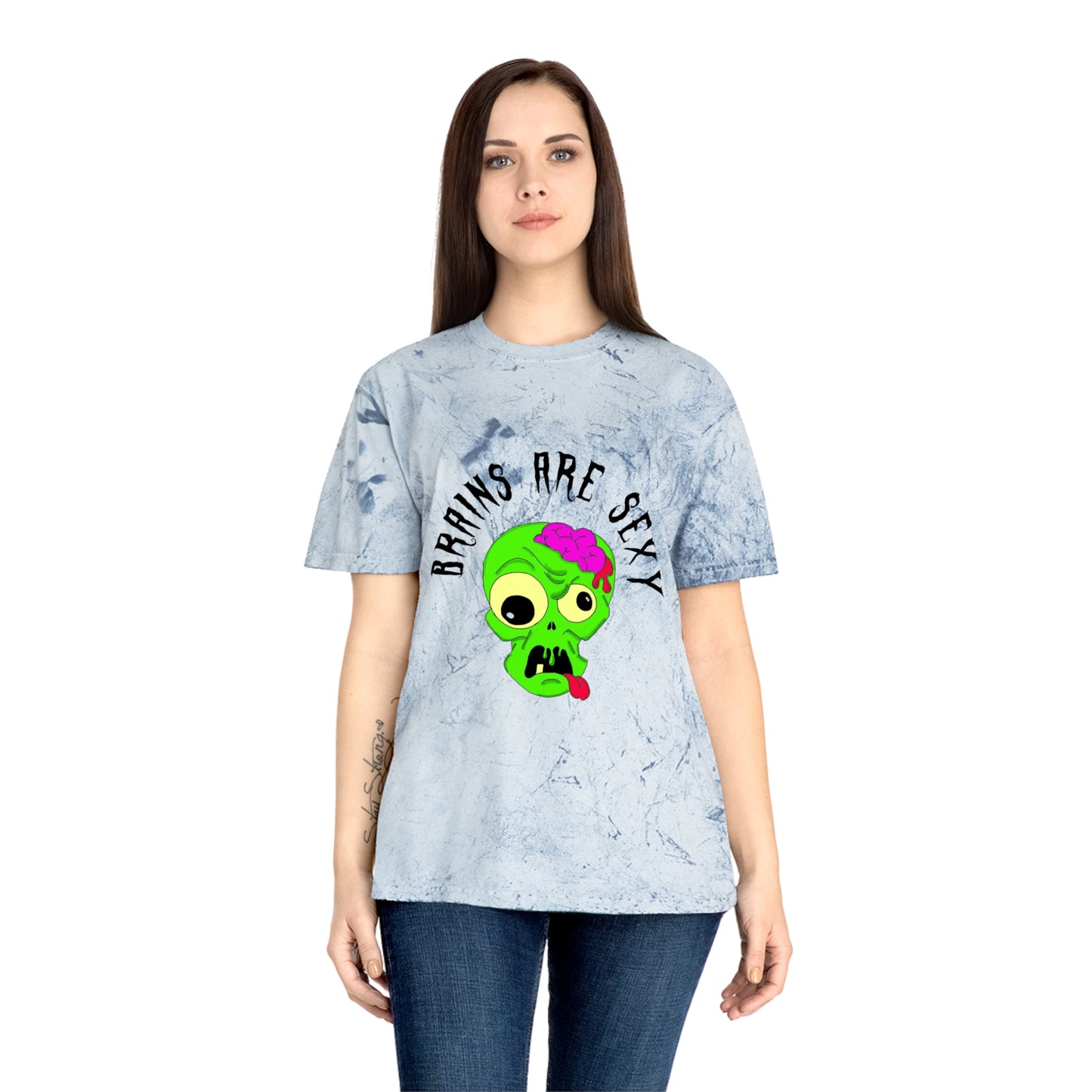 "Brains are Sexy" Color Blast Boy Zombie T-Shirt