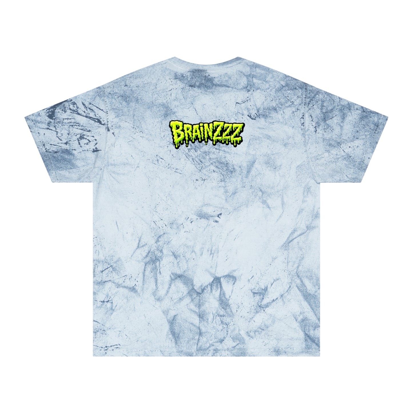 Zombie Brain Graphic T-Shirt — Colorful Creepy Drippy Design
