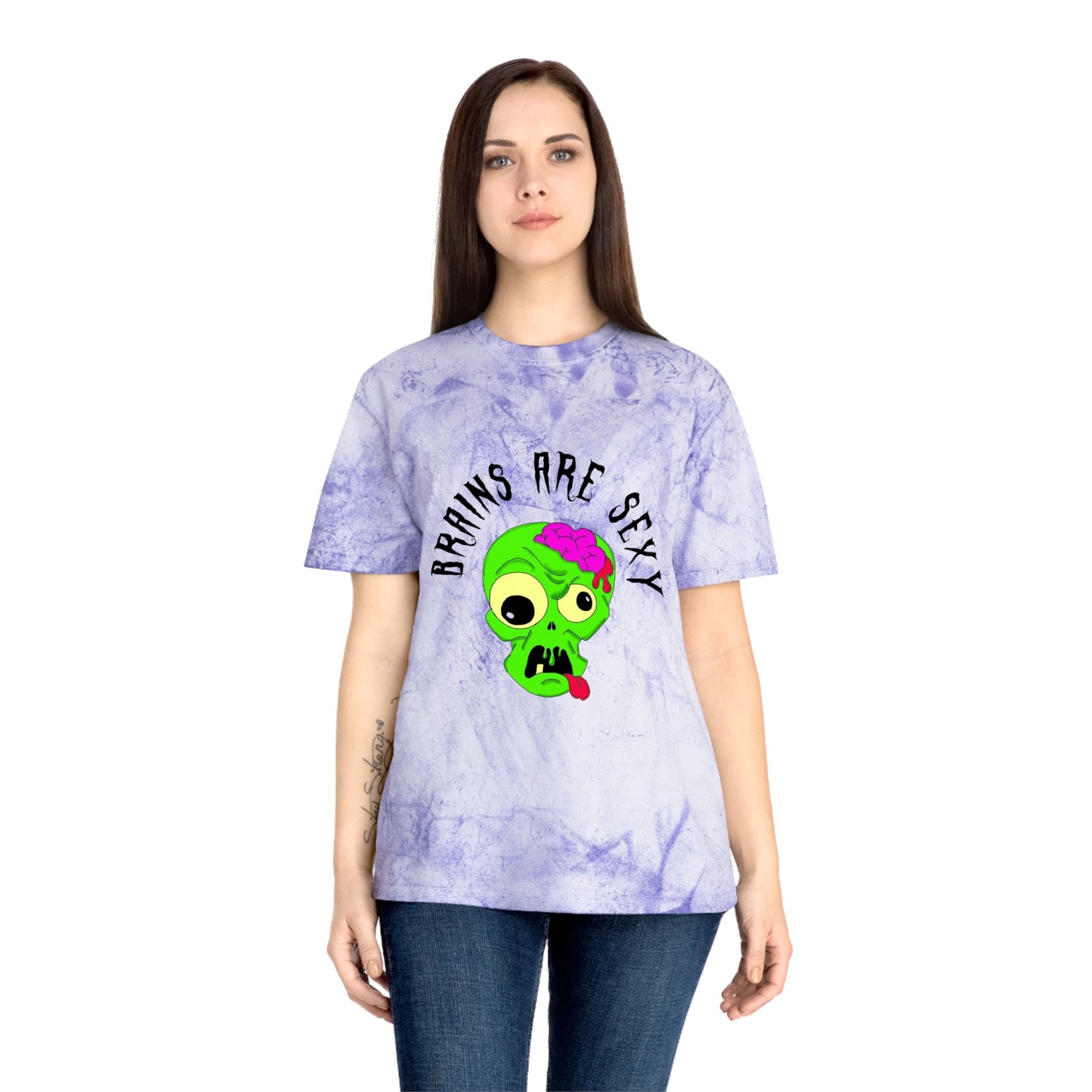 "Brains are Sexy" Color Blast Boy Zombie T-Shirt